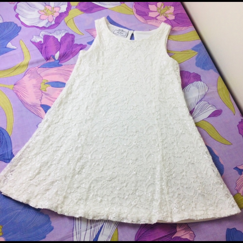 NWOT Mia Juliana Girl Lace Princess formal Ivory Dress
